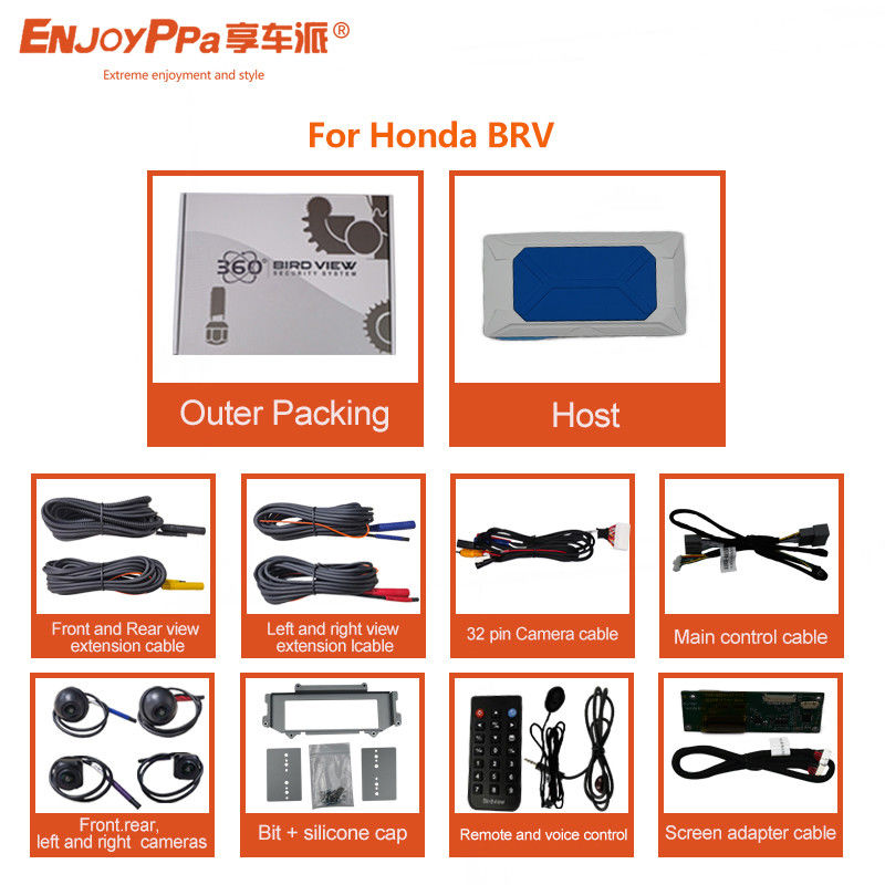 ホンダ BRV 7インチスクリーンのための安全なスマート運転 360 鳥の視野カメラシステム