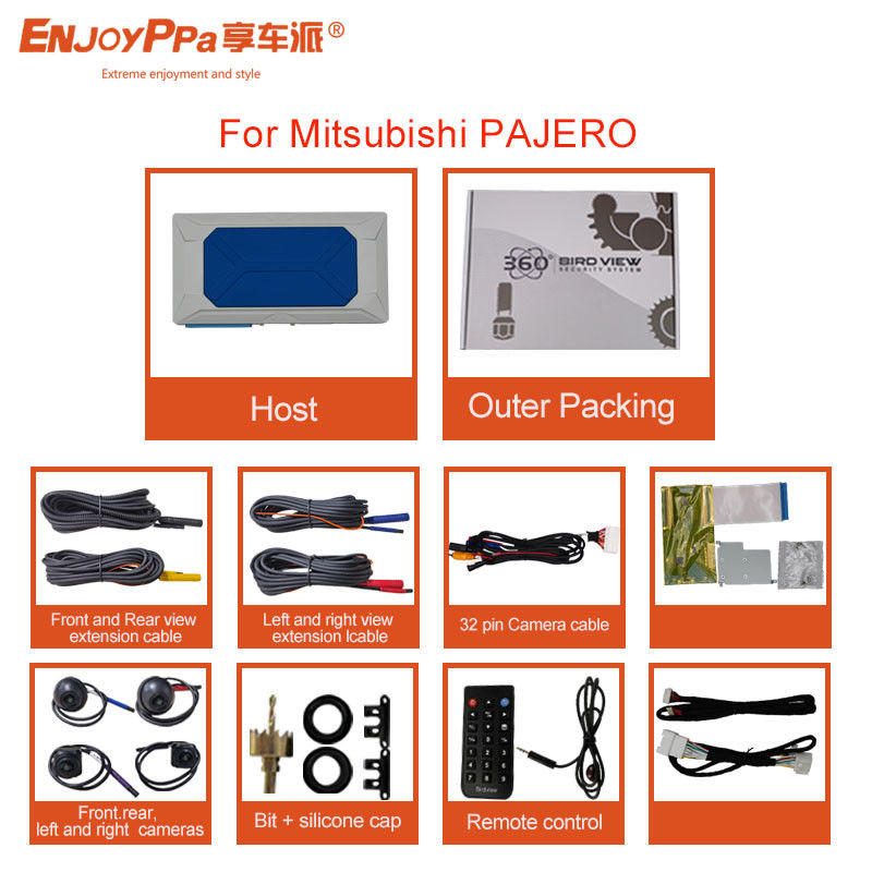 防水ナイトビジョンカメラ付き 三?? パジェロ用 1080P 360 カーカメラシステム
