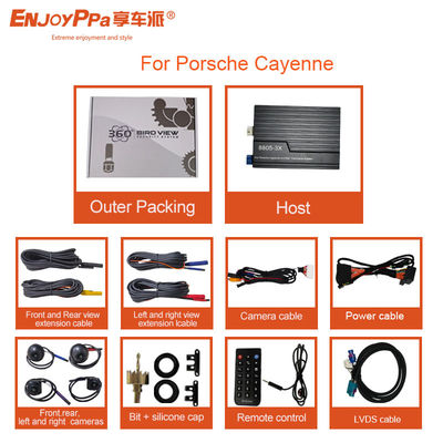 Lcdスクリーン アフターマーケット 360 カメラシステム ポルシェ・カイエーン 鳥の眺め