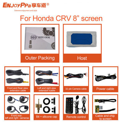 ウォーターレジスタント 360 カーカメラシステム ホンダ CRV 8 インチ用 鳥の眺め HD カメラ