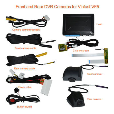 Android オートカープレイ付きの前後カーカメラレコーダー Vinfast VF5